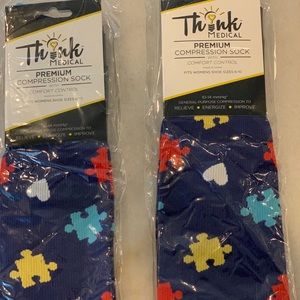 Nursing compression socks (autism awareness)